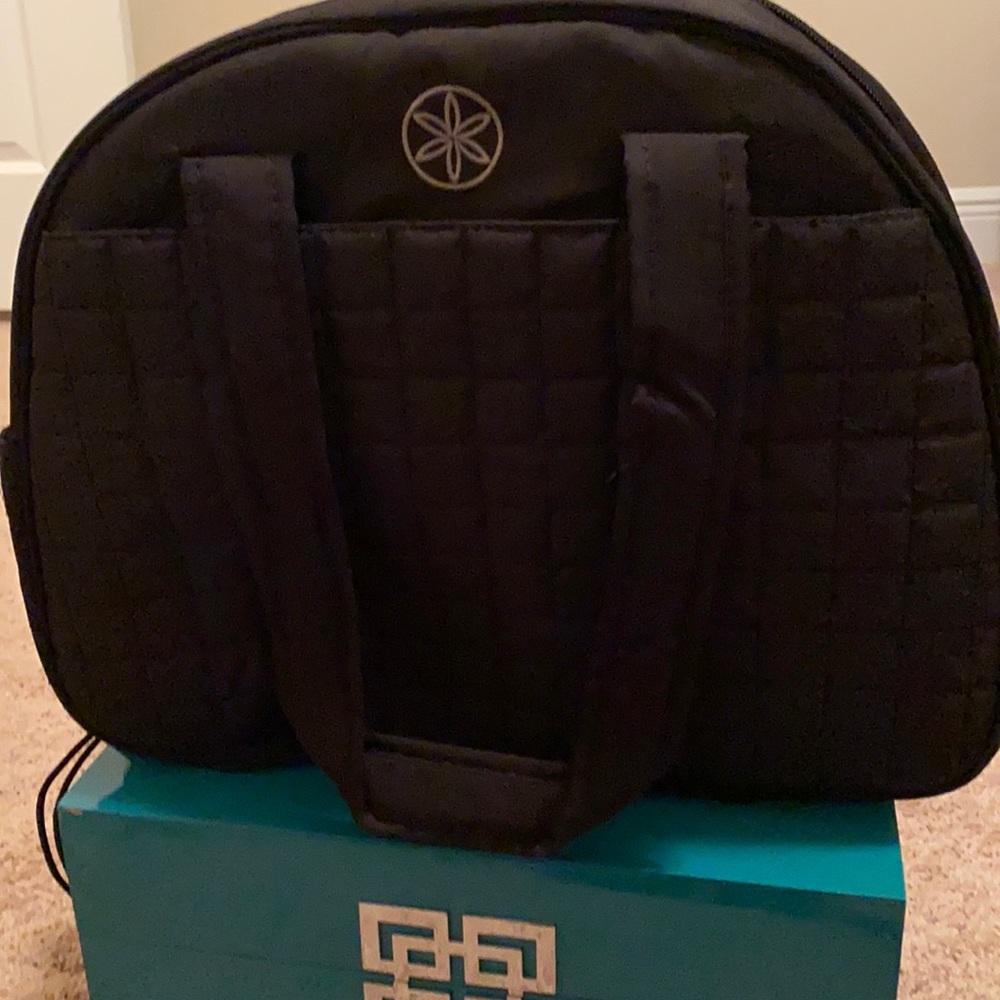 Never used black Gaiam yoga bag